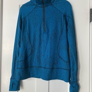 Blue Quarter-Zip Pullover